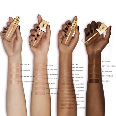 eclat touch ysl|YSL touche eclat colour chart.